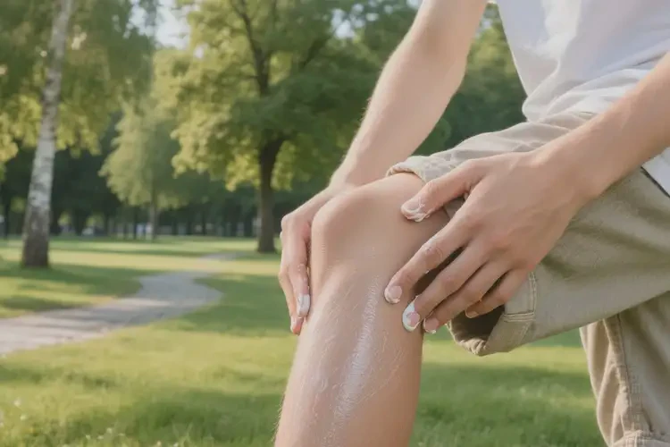 青少年小腿起濕疹不管它會(huì)自己自愈嗎(圖1)