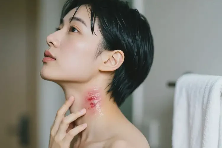 青年人脖子起濕疹可以徹底自愈嗎(圖3)