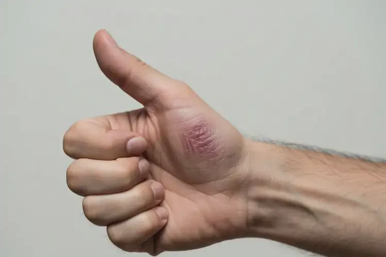 男人手上容易起濕疹不管它會(huì)自己好嗎(圖2)