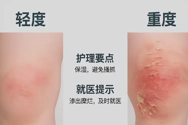 寶寶大腿起濕疹不管它會自己自愈嗎(圖2)