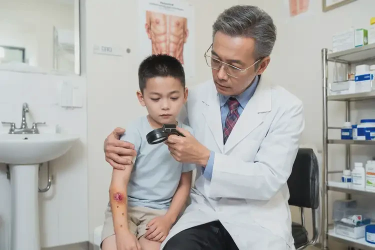 小兒手臂偶爾長濕疹能徹底自愈嗎(圖1)