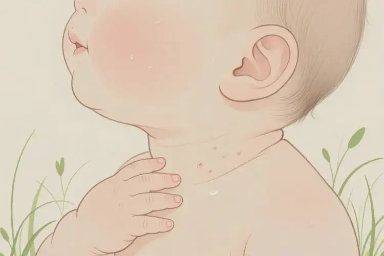 小兒脖子出現(xiàn)濕疹不管它會(huì)自己痊愈嗎(圖3)
