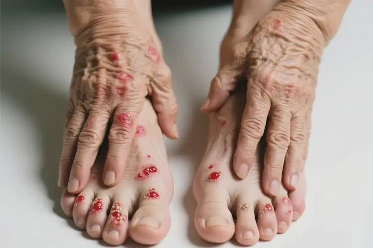 老年人四肢經(jīng)常長(zhǎng)濕疹不管它會(huì)自己好嗎(圖1)