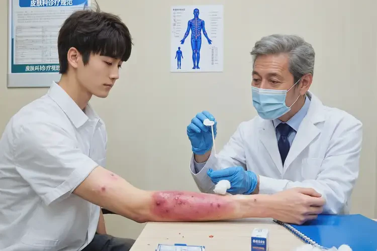 青年人手臂上出濕疹能夠徹底治愈嗎(圖3)