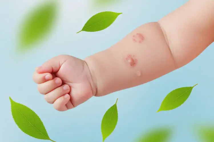 嬰兒手臂上偶爾長濕疹能夠徹底治愈嗎(圖2)