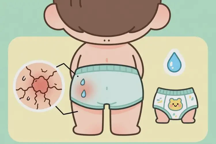 少兒屁股上容易長濕疹能夠徹底治愈嗎(圖1)