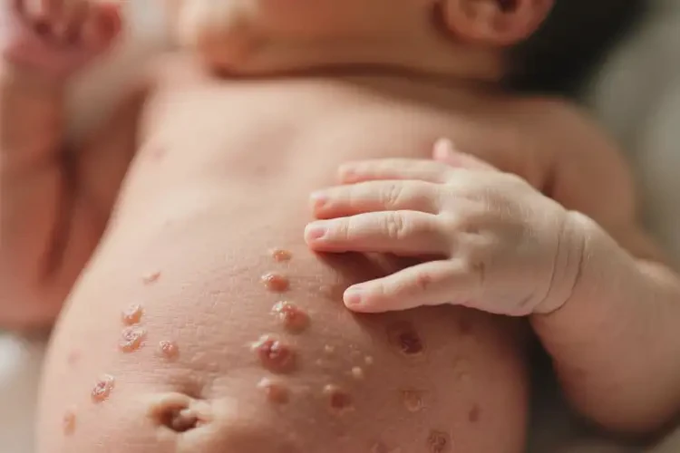 新生兒肚子上出濕疹不管它會自己痊愈嗎(圖3)