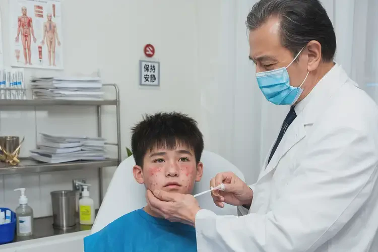 男生面部經(jīng)常起濕疹不管它會自己自愈嗎(圖3)