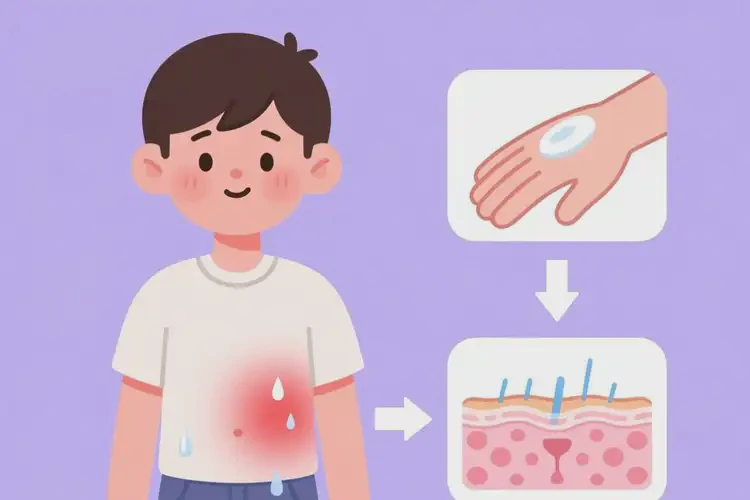 青少年肚子出濕疹能夠徹底治愈嗎(圖1)