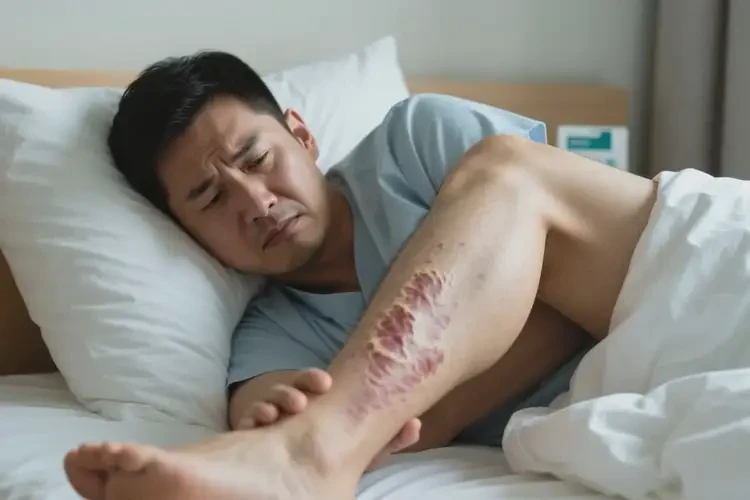 男性小腿容易長(zhǎng)濕疹不管它會(huì)自己自愈嗎(圖1)