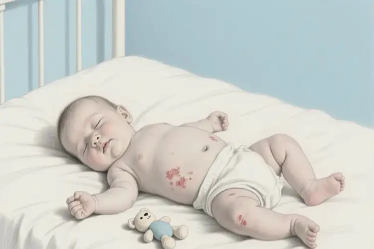 嬰幼兒肚子上容易長(zhǎng)濕疹不管它會(huì)自己自愈嗎(圖1)