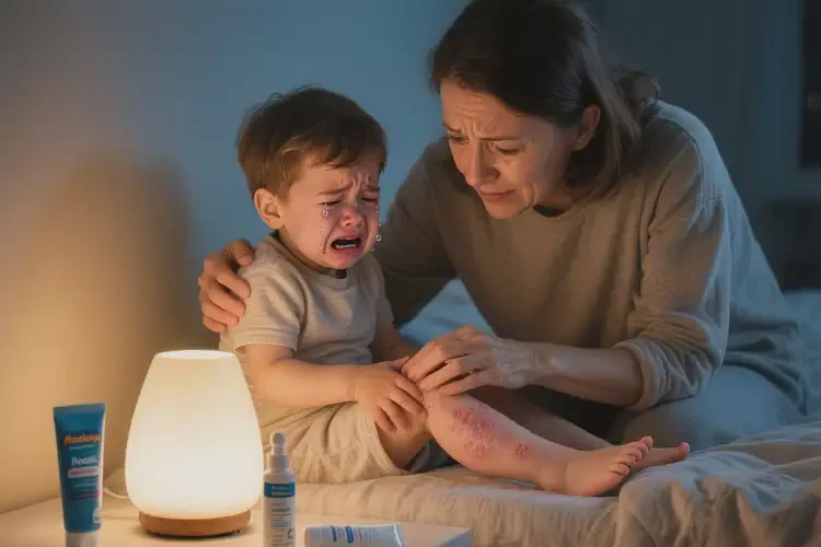 幼兒小腿上經(jīng)常長(zhǎng)濕疹不管它會(huì)自己好嗎(圖1)