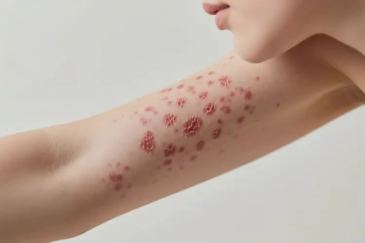 女性手臂長濕疹可以徹底自愈嗎(圖3)