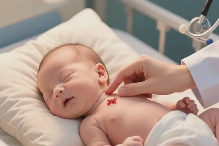 新生兒脖子上容易長濕疹不管它會(huì)自己好嗎(圖2)