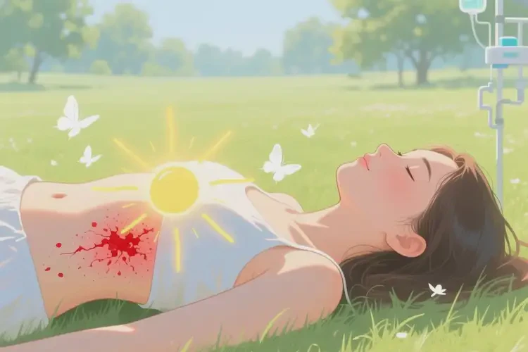 女性肚子上容易起濕疹不管它會(huì)自己自愈嗎(圖1)