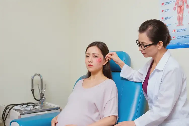 孕婦面部偶爾起濕疹不管它會自己自愈嗎(圖2)