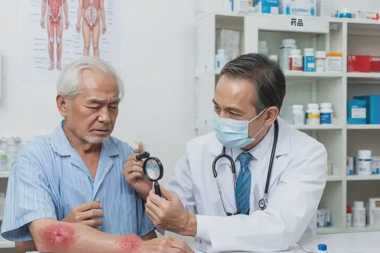 老年人手臂上偶爾起濕疹不管它會(huì)自己痊愈嗎(圖1)