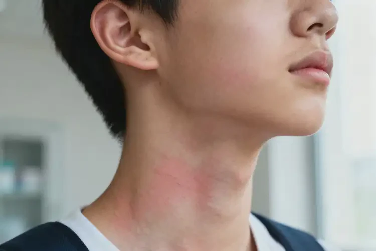大學(xué)生脖子長濕疹能不能徹底自愈(圖1)