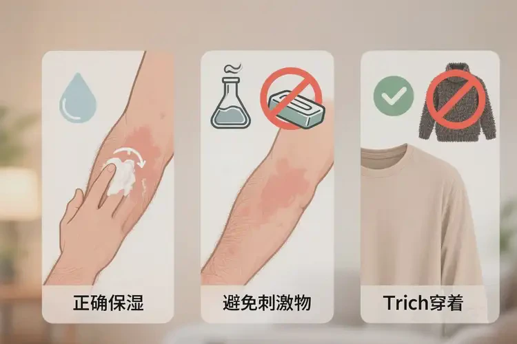 男人手臂上偶爾長濕疹能不能徹底自愈(圖1)