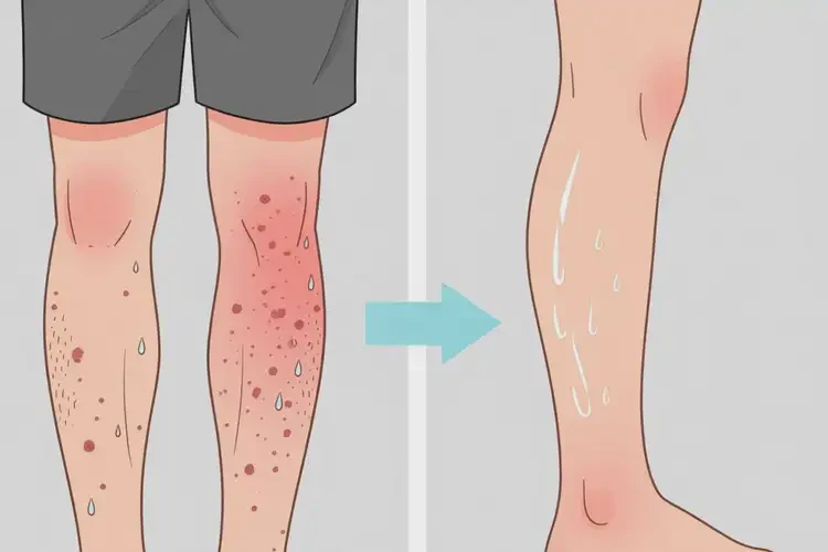 男生小腿長(zhǎng)濕疹不管它會(huì)自己自愈嗎(圖3)