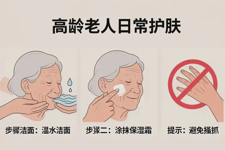 高齡老人面部起濕疹能夠徹底治愈嗎(圖2)