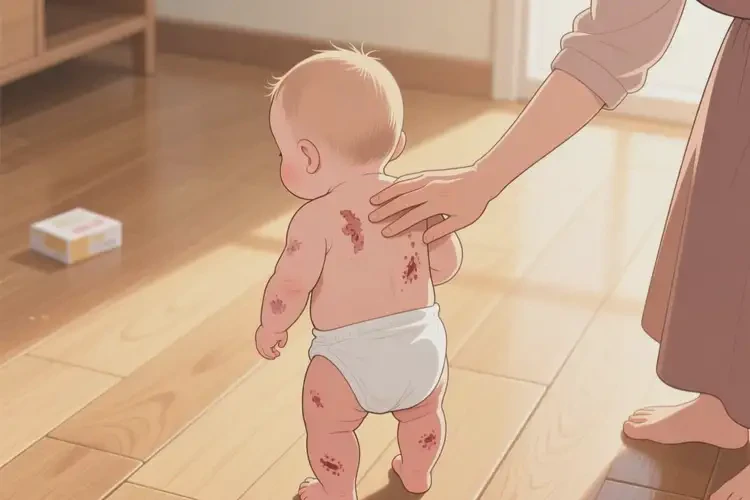 嬰幼兒身上出濕疹不管它會(huì)自己好嗎(圖2)