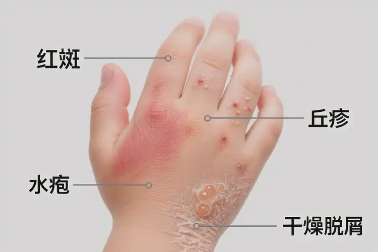 小兒手上出現(xiàn)濕疹能夠徹底治愈嗎(圖3)