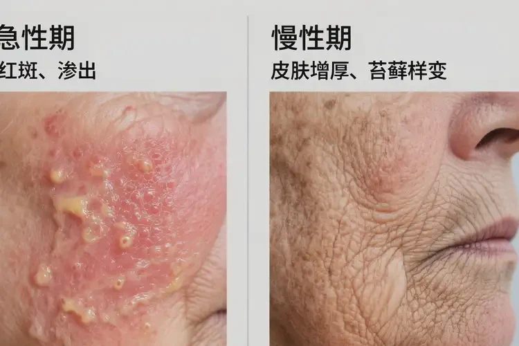 高齡老人面部起濕疹能夠徹底治愈嗎(圖1)