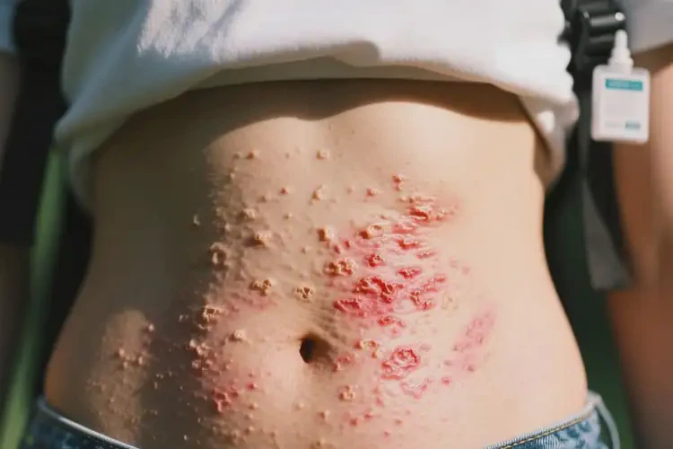 大學(xué)生肚子上出濕疹能不能徹底自愈(圖1)