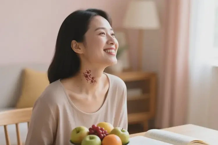 女生脖子偶爾長(zhǎng)濕疹能夠徹底治愈嗎(圖1)