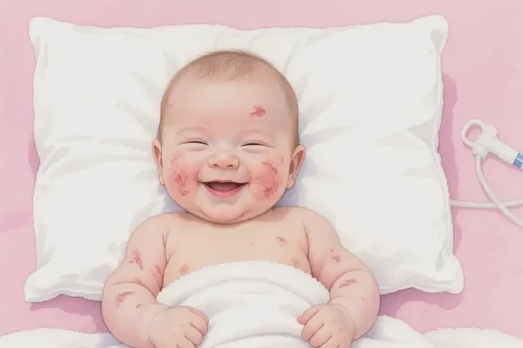 小兒臉上有濕疹不管它會自己好嗎(圖3)