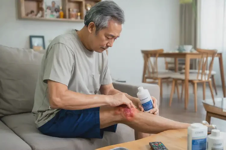 男人大腿容易起濕疹不管它會(huì)自己自愈嗎(圖2)