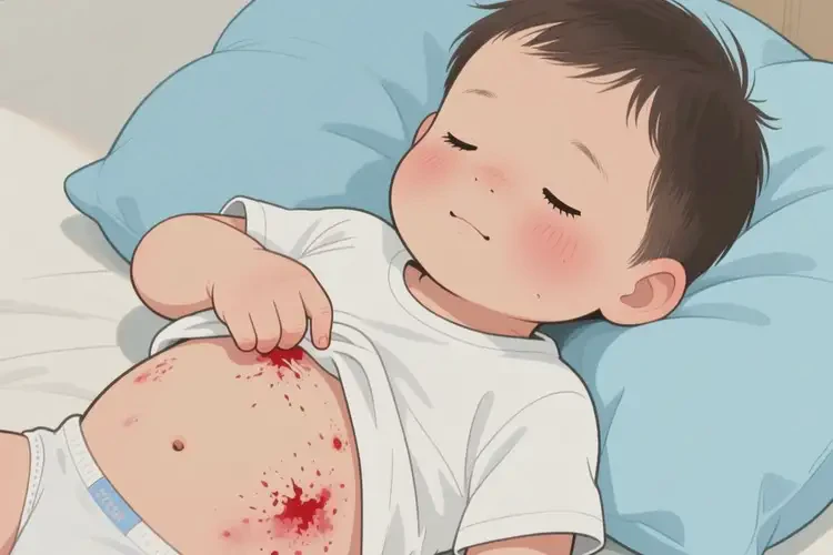 少兒肚子出現(xiàn)濕疹不管它會自己好嗎(圖3)