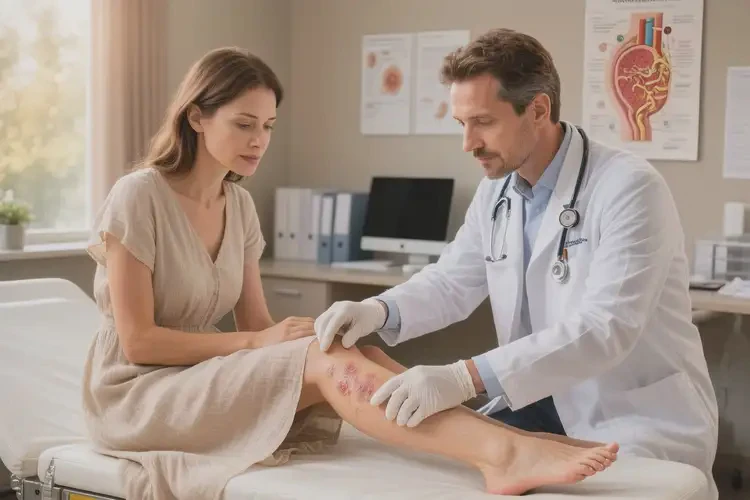 女性小腿上有濕疹能夠徹底治愈嗎(圖4)