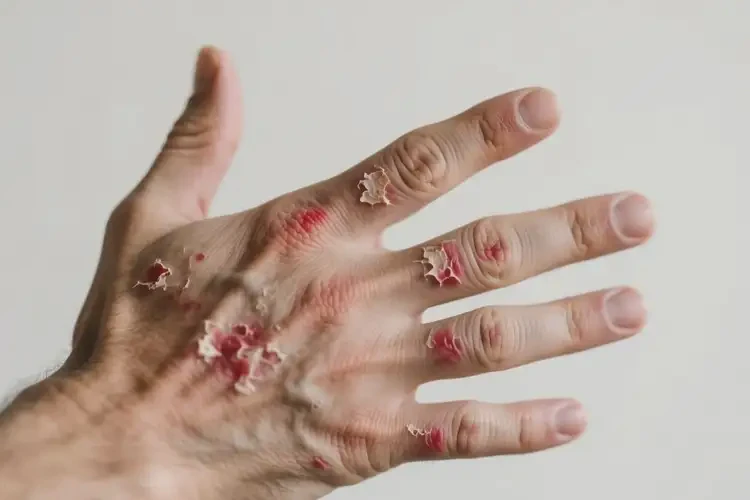 男性手上起濕疹不管它會自己好嗎(圖1)