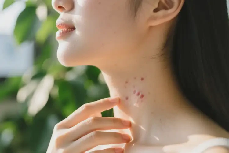 女生脖子偶爾長(zhǎng)濕疹能夠徹底治愈嗎(圖4)