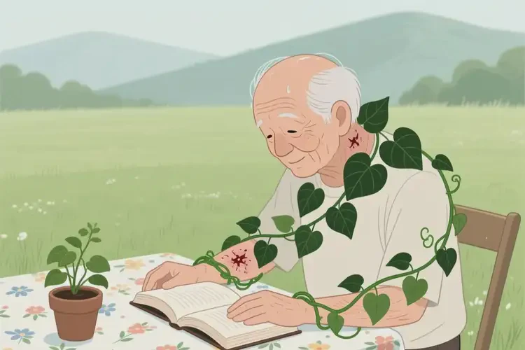 高齡老人脖子上容易長濕疹不管它會自己自愈嗎(圖1)