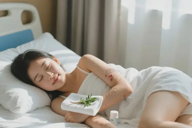 女生全身有濕疹可不可以徹底自愈(圖1)