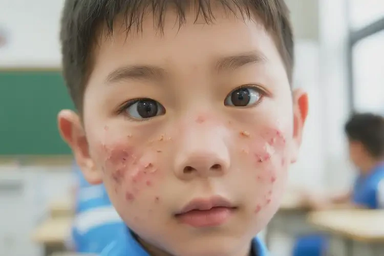 小學生臉上偶爾長濕疹不管它會自己好嗎(圖4)