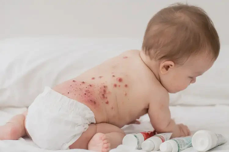 小孩屁股上容易起濕疹不管它會自己痊愈嗎(圖4)