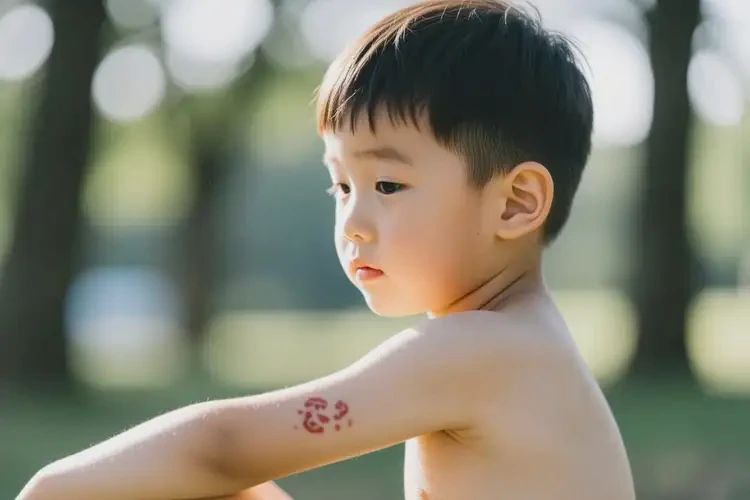 小兒手臂上偶爾起濕疹不管它會(huì)自己痊愈嗎(圖2)