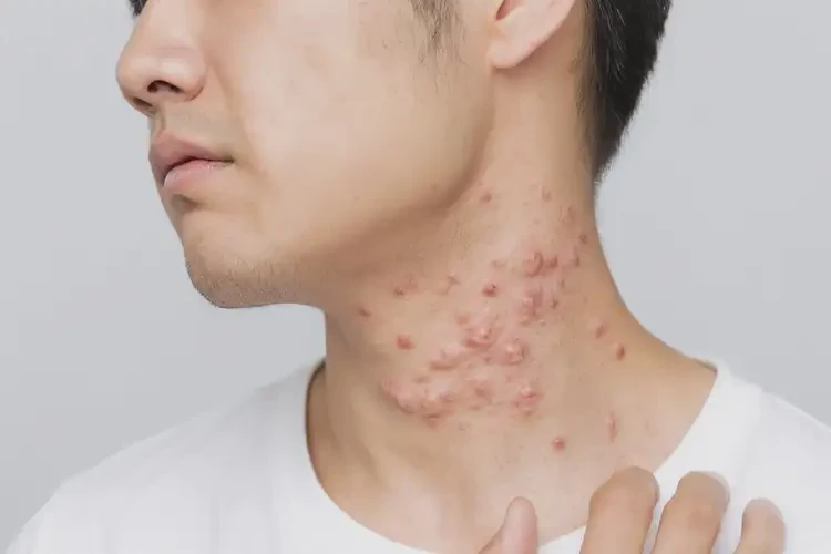 青年人脖子上有濕疹不管它會自己好嗎(圖4)