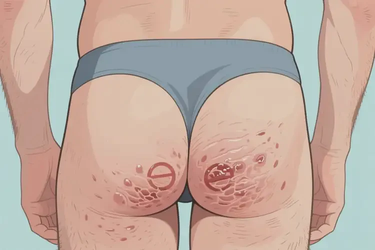 男人屁股上經(jīng)常長濕疹可以徹底自愈嗎(圖1)