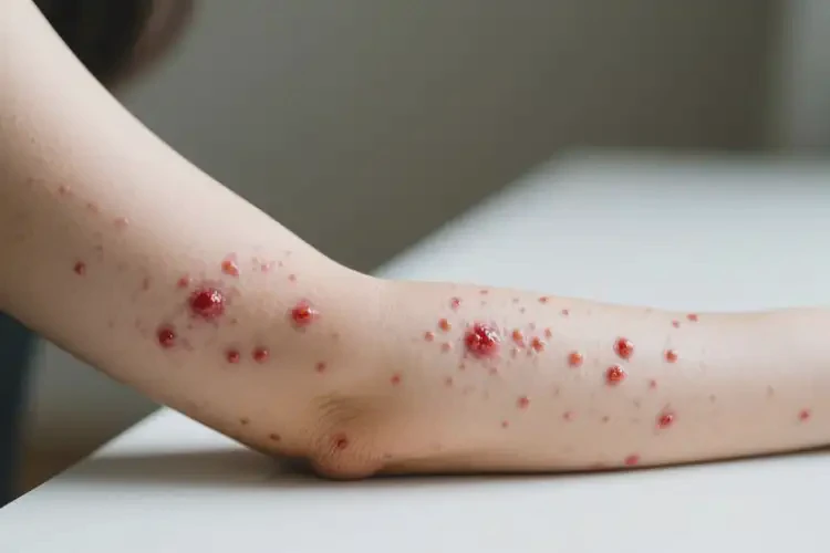 女人身上經(jīng)常起濕疹不管它會(huì)自己好嗎(圖3)