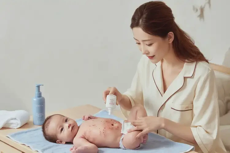 新生兒肚子上長(zhǎng)濕疹可以徹底自愈嗎(圖3)