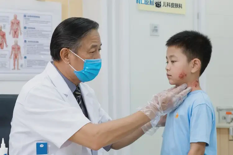 小兒脖子上起濕疹不管它會自己自愈嗎(圖3)