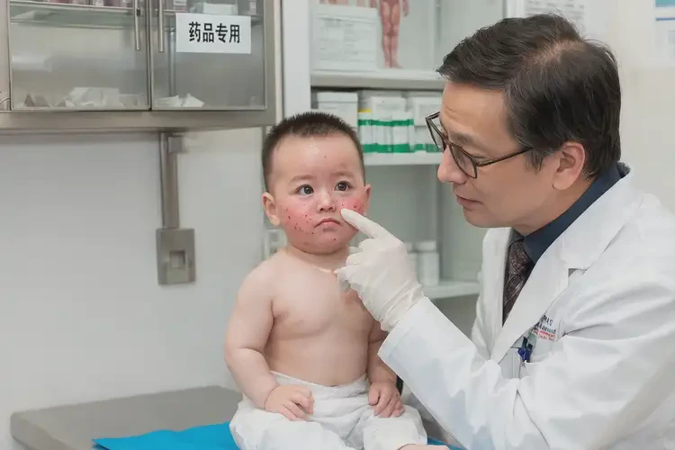 婴儿面部容易长湿疹可以彻底自愈吗(图1)