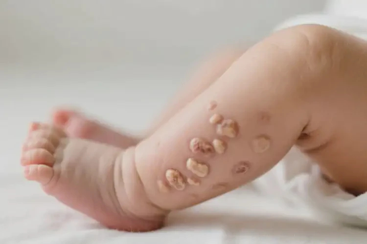 新生兒小腿上起濕疹不管它會自己痊愈嗎(圖1)