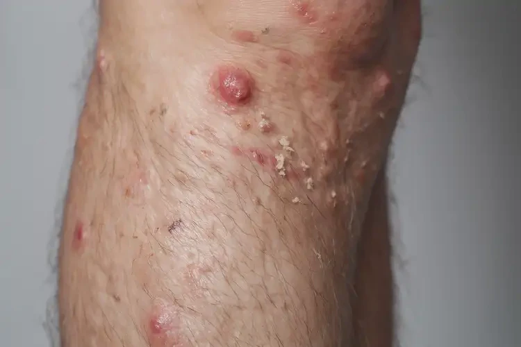 男性小腿起濕疹能夠徹底治愈嗎(圖4)