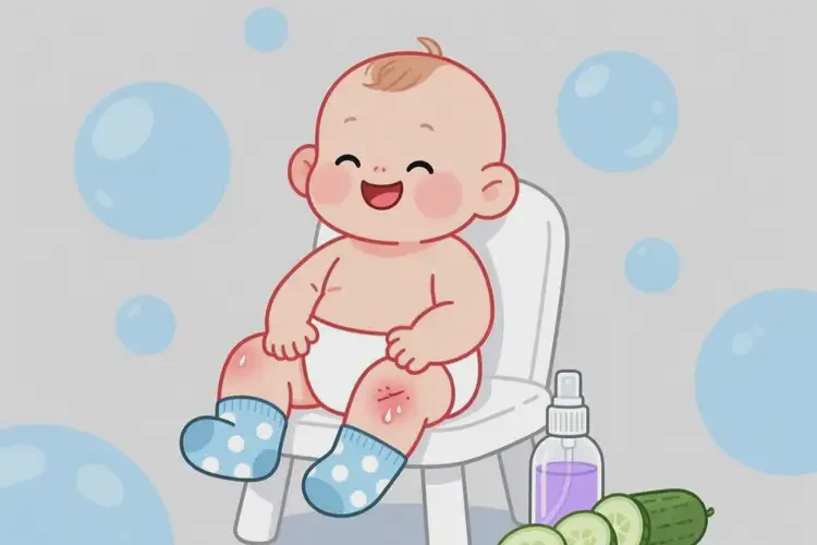 嬰幼兒腳上有濕疹不管它會自己好嗎(圖1)